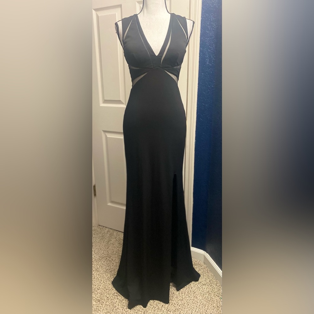 Black Backless Maxi Dress